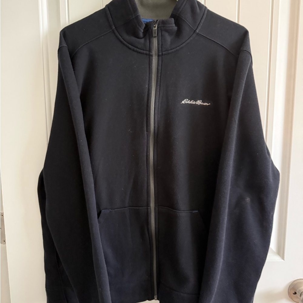 Eddie Bauer Men's Classic Black Full-Zip Jacket